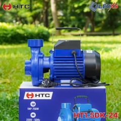 MÁY BƠM NƯỚC 750W TƯỚI TIÊU HTC CÔNG SUẤT 1 NGỰA MODEL HT1.5DK-24 ỐNG HÚT/XẢ 49/49