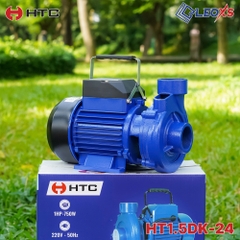 MÁY BƠM NƯỚC 750W TƯỚI TIÊU HTC CÔNG SUẤT 1 NGỰA MODEL HT1.5DK-24 ỐNG HÚT/XẢ 49/49