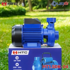 MÁY BƠM NƯỚC 750W TƯỚI TIÊU HTC CÔNG SUẤT 1 NGỰA MODEL HT1.5DK-24 ỐNG HÚT/XẢ 49/49