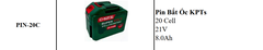 Pin 21V KPT PIN-20C 8.0Ah Chân Pin M21 Phổ Thông Lithium-ion Dùng Cho Máy Khoan Máy Mài Máy Siết Bulông