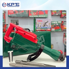 MÁY CHUYÊN ĐỤC KPTs KPT-65A TỐC ĐỘ 1400V/P CÔNG SUẤT 2200W-220V MŨI 32MM THỜI GIAN LÀM VIỆC TỐI ƯU 30/90S KÈM 2 MŨI CHÂN LỤC GIÁC NHỌN DẸT