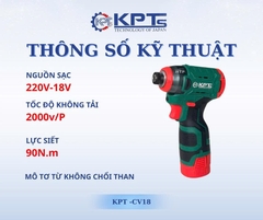 MÁY CHUYÊN VÍT PIN KPTs KPT-CV18