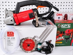 Máy Cắt Tường 2 Lưỡi NANXIN NX-2135 2000W Lưỡi 133MM Tốc Độ 7200R/MIN Máy Cắt Rãnh Tường Điện Nước