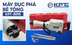 MÁY CHUYÊN ĐỤC KPTs KPT-95A TỐC ĐỘ 2040V/P CÔNG SUẤT 3000W-220V MŨI 32MM THỜI GIAN LÀM VIỆC TỐI ƯU 30/90S KÈM 2 MŨI CHÂN LỤC GIÁC NHỌN DẸT