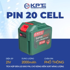 Pin 21V KPT PIN-20C 8.0Ah Chân Pin M21 Phổ Thông Lithium-ion Dùng Cho Máy Khoan Máy Mài Máy Siết Bulông