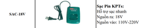 Dock Sạc Pin KPTs SAC-18V 18V Sạc Nhanh Tự Ngắt Cho Pin 4 Cell