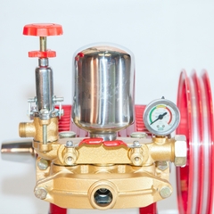 ĐẦU MÁY RỬA XE DÂY ĐAI LUCKY HL26 MÀU ĐỎ GÂN TY THÉP 22MM