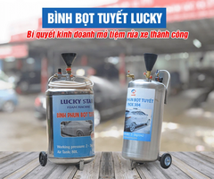 Bình bọt tuyết rửa xe 80L inox 304 Lucky Star BBS-80L, áp suất 3 bar dùng cho tiệm rửa xe