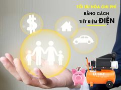 MÁY NÉN KHÍ CÓ DẦU LUCKY H24L 2HP 24L ISO 9001