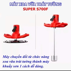 Máy Xoa Vữa Trát Tường  S700F - 980w - 220v 6 Tốc Độ Thuong Hiệu SUPER Bảo Hành Chính Hãng