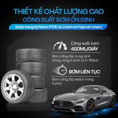 MÁY BƠM LỐP Ô TÔ ĐIỆN TỬ BƠM HƠI MINI TỰ NGẮT CHÍNH HÃNG OMINO