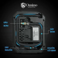 MÁY BƠM LỐP Ô TÔ ĐIỆN TỬ BƠM HƠI MINI TỰ NGẮT CHÍNH HÃNG OMINO
