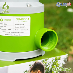 MÁY BƠM CHÌM 400W NHỰA MINI NƯỚC SẠCH SU4006A CÓ TAY CẦM