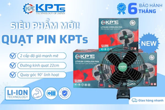 QUẠT PIN NHỎ CHÂN PIN PHỔ THÔNG THÂN QUẠT KPTs CHÍNH HÃNG KHÔNG KÈM PIN GỌN NHẸ MẠNH MẼ TIỆN LỢI DÙNG CHO THỢ XÂY DỰNG HOẶC VÙNG CAO NHỮNG NƠI KHÔNG CÓ ĐIỆN TIỆN DỤNG MỌI LÚC MỌI NƠI