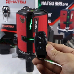 MÁY CÂN BẰNG LASER 5 TIA XANH KẾT NỐI SMARTPHONE HATSU HS-989 PRO CÓ ĐIỀU KHIỂN QUAY 360° KÈM CHÂN