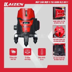 Điện Máy Minh Thành HD -  Máy Bắn Cốt Laser 5 Tia Xanh LED Siêu Sáng Độ Chính Xác Cao Thương Hiệu KAIZEN Bảo Hành 6 Tháng Có Remote Chỉnh Tia