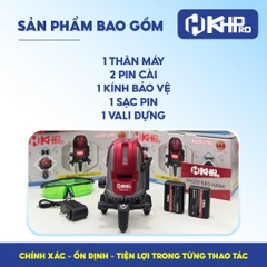 MÁY ĐO TRẮC ĐỊA LAZE KHPRO KH-8101 5 TIA SIÊU SÁNG BƯỚC SÓNG 505NM CHÍNH XÁC BỀN BỈ DỄ SỬ DỤNG DÀNH CHO THỢ CHUYÊN
