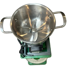 MÁY XAY THỊT CÁ CUA MÁY XAY ĐA NĂNG 370W NỒI ĐÁY BẰNG 16CM 2 DAO KÈM QUE RUỐC INOX