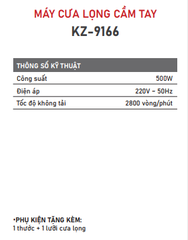 MÁY CƯA LỌNG CẦM TAY KZ-9166
