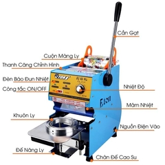 Điện Máy Minh Thành HD - Máy Ép Ly Thủ Công ET-D7S Điều Chỉnh Nhiệt Độ Thời Gian 2s Công Suất 300w Thương hiệu ETON Dây Đồng Bảo Hành Chính Hãng