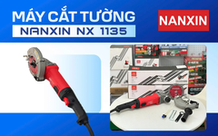 Máy Cắt Rãnh Tường NANXIN NX-1135 1 Lưỡi 1600W Lưỡi 133MM 8500R/MIN Chuyên Cắt Tường Điện Nước
