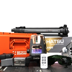 MÁY CÂN BẰNG LASER 5 TIA XANH HATSU HS LX-460 CÓ ĐIỀU KHIỂN QUAY 360° KÈM CHÂN