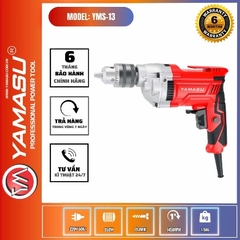 MÁY KHOAN BẮT VÍT 850W 3 TẦNG RĂNG YAMASU YMS-13 1450V/P 13MM