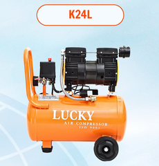 Máy Nén Khí Lucky K24L Không Dầu 24L Siêu Êm Máy Bơm Hơi Khí Nén Sạch 8Kg