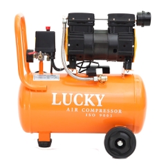 Máy Nén Khí Lucky K24L Không Dầu 24L Siêu Êm Máy Bơm Hơi Khí Nén Sạch 8Kg