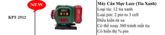 MÁY CÂN MỰC 12 TIA XANH KPTs KPT-2512 8 TIA ĐỨNG 4 TIA NGANG 2 PIN TO 3 CELL CÓ ĐÈN HIỂN THỊ PIN ĐỘ CHÍNH XÁC CAO SAI SỐ THẤP LÀM VIỆC CHUYÊN NGHIỆP THI CÔNG TƯỜNG TRẦN THẠCH CAO