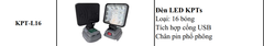 ĐÈN CÓ SẠC THÂN ĐÈN DÙNG CHÂN PIN PHỔ THÔNG KHÔNG KÈM PIN KPTs KPT-L16 LOẠI 21V DÙNG CHO DÃ NGOẠI THỢ XÂY DỰNG VÀ DỰ PHÒNG KHI MẤT ĐIỆN