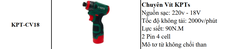 MÁY CHUYÊN VÍT PIN KPTs KPT-CV18