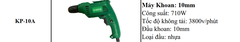 Máy Khoan Cầm Tay KPTs KPT-10A 710W Đầu 10mm Chuyên Bắt Vít Khoan Gỗ Khoan Sắt