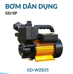 Máy Bơm Nước Chân Không GOLD NAVY GD-WZB35 375W Đẩy Cao Tầng Cánh Đồng Cốt Inox 304
