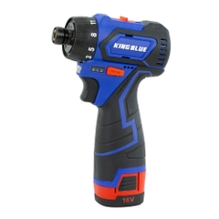 Máy Vặn Vít Pin 16V KING BLUE KB16VA2 Không Chổi Than Lực Xiết 40NM 2 Pin 2.0AH Kèm Sạc