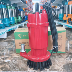 MÁY BƠM CHÌM 750W BƠM THẢ TÕM NƯỚC SẠCH SWIRLS SW.QDX1.5-32-0.75 ỐNG XẢ 25 LƯU LƯỢNG 25 L/PHÚT MAX 32M BƠM NƯỚC GIẾNG AO HỒ DÂN DỤNG GIA ĐÌNH