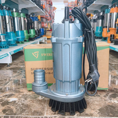 MÁY BƠM CHÌM 750W BƠM THẢ TÕM NƯỚC SẠCH SWIRLS SW.QDX10-16-0.75 ỐNG XẢ 50 LƯU LƯỢNG 167 L/PHÚT MAX 16M BƠM NƯỚC GIẾNG AO HỒ DÂN DỤNG GIA ĐÌNH