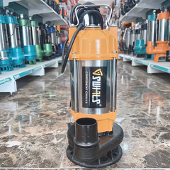 MÁY BƠM CHÌM NƯỚC THẢI CÓ CÁNH CẮT RÁC 1100W THÂN INOX 304 SWIRLS V1100D