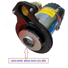 MÁY BƠM CHÌM INOX ẮC QUY LOẠI 370W-12V HÚT XẢ 25/25 LƯU LƯỢNG 6M3/H MAX 18M CÁNH BƠM INOX CỐT HỢP KIM CHẠY ÊM SIÊU KHỎE NHỎ GỌN TIỆN DỤNG
