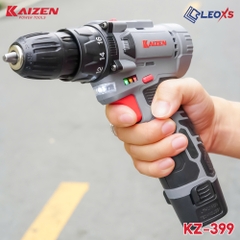 MÁY KHOAN PIN ĐẦU 10MM 28 N.M 2 CHỨC NĂNG 12V KAIZEN KZ-399 1350V/P