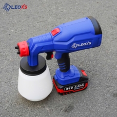 MÁY PHUN SƠN MINI DÙNG PIN CẦM TAY LEOxs LXS-SG900 MÔ TƠ KHÔNG CHỔI THAN CHÂN PIN PHỔ THÔNG