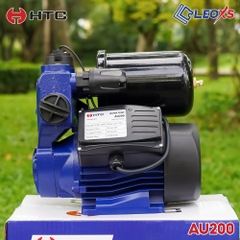 Điện Máy Minh Thành HD - Máy Bơm Tăng Áp 200w - 220v  Hút Sâu 8m Cột Áp 20m Hút Xả 34/34 Lưu Lượng 27 l/min Cánh Đồng Cốt Inox Thương Hiệu HTC Dây Đồng Bảo Hành 12 Tháng