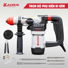 Máy Khoan Búa 2 Chức Năng KAIZEN KZ-RH30CT 1100W Khoan Đục Bê Tông SDS Plus 6-14mm