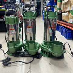 MÁY BƠM CHÌM NƯỚC THẢI BƠM TÕM XANH INOX 2200W-220V QDX65-7-2.2 ỐNG XẢ 100MM LƯU LƯỢNG 65M3/H MAX 7M BƠM HÚT NƯỚC THẢI SINH HOẠT AO HỒ TƯỚI TIÊU DÂN DỤNG