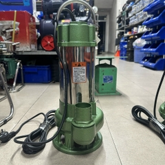 MÁY BƠM CHÌM NƯỚC THẢI BƠM TÕM XANH INOX 750W-220V WQD10-10-0.75 ỐNG XẢ 50MM LƯU LƯỢNG 10M3/H MAX 10M BƠM HÚT NƯỚC THẢI SINH HOẠT AO HỒ TƯỚI TIÊU DÂN DỤNG