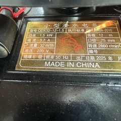 MÁY BƠM CHÌM NƯỚC THẢI BƠM TÕM ĐEN 1500W QDX32-12-1.5 ỐNG XẢ 76 LƯU LƯỢNG 32M3/H MAX 12 BƠM HÚT NƯỚC THẢI SINH HOẠT AO HỒ TƯỚI TIÊU DÂN DỤNG