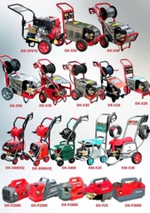 MÁY XỊT RỬA XE CAO ÁP CÓ CHỈNH ÁP CÓ ÁT CHỐNG GIẬT KM-34S KOMI XE ĐẨY ÁP LỰC NƯỚC 120BAR LƯU LƯỢNG 11L/PHÚT 3200W