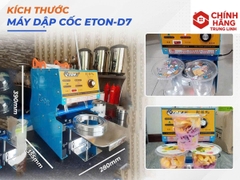 Máy Ép Miệng Ly Trà Sữa Eton ET-D7 Gạt Tay Dập Nắp Ly 95mm 300W