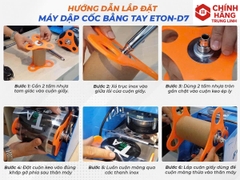 Máy Ép Miệng Ly Trà Sữa Eton ET-D7 Gạt Tay Dập Nắp Ly 95mm 300W