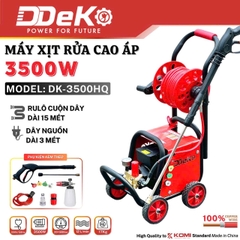 MÁY XỊT RỬA XE CAO ÁP CÓ CHỈNH ÁP CÓ ÁT CHỐNG GIẬT DDEKO DK-3500HQ 3500W